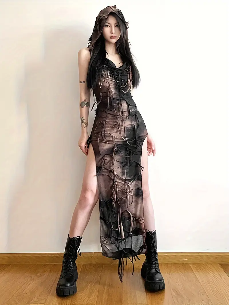 womens bodycon long dress vintage sleeveless tie dye print - Temu womens bodycon long dress vintage sleeveless tie dye print - Temu