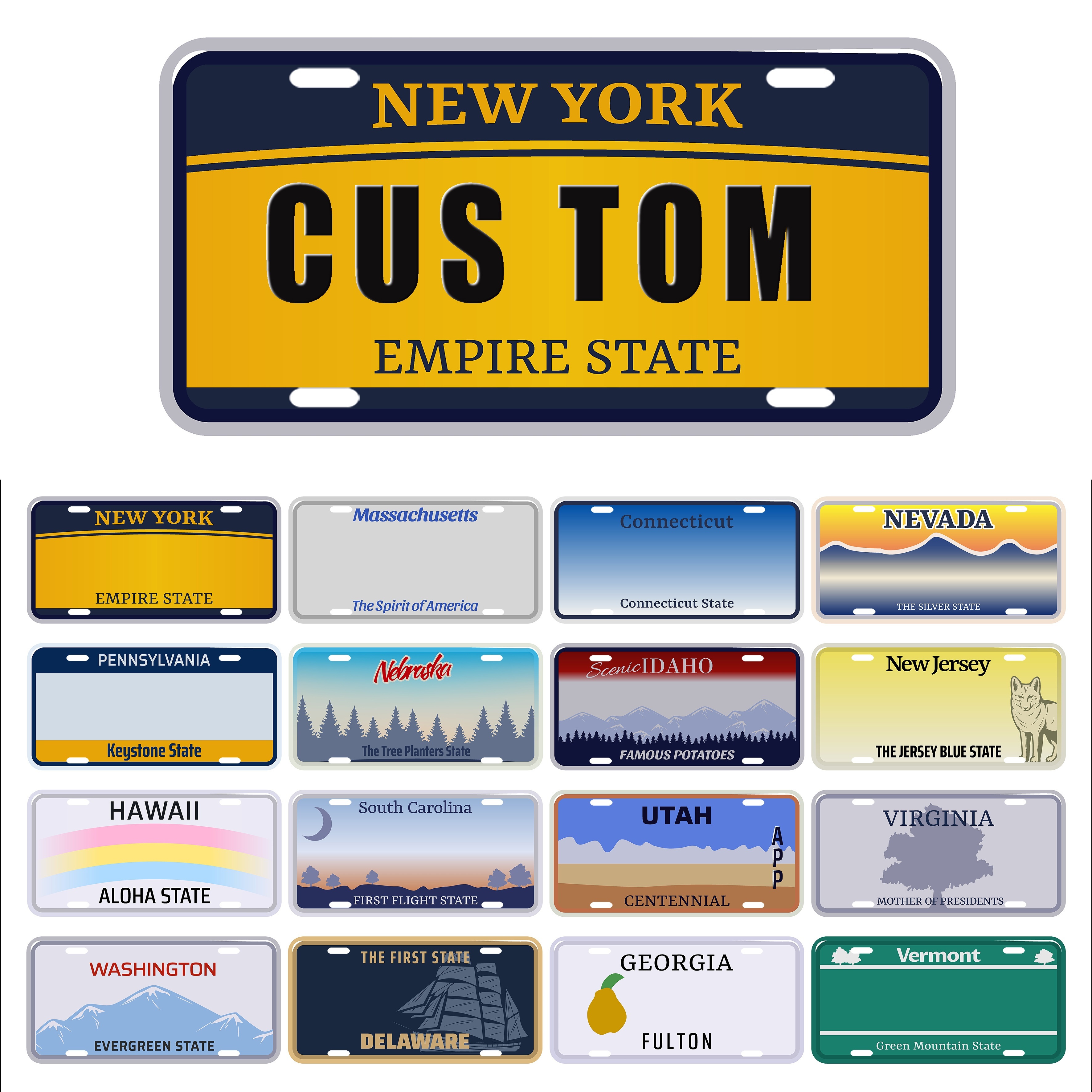 

Custom Vintage-style Decorative License Plate Signs - Aluminum, Wall Hanging, Multipurpose, No Electricity Needed, 6x12 Inches (pack Of 1)