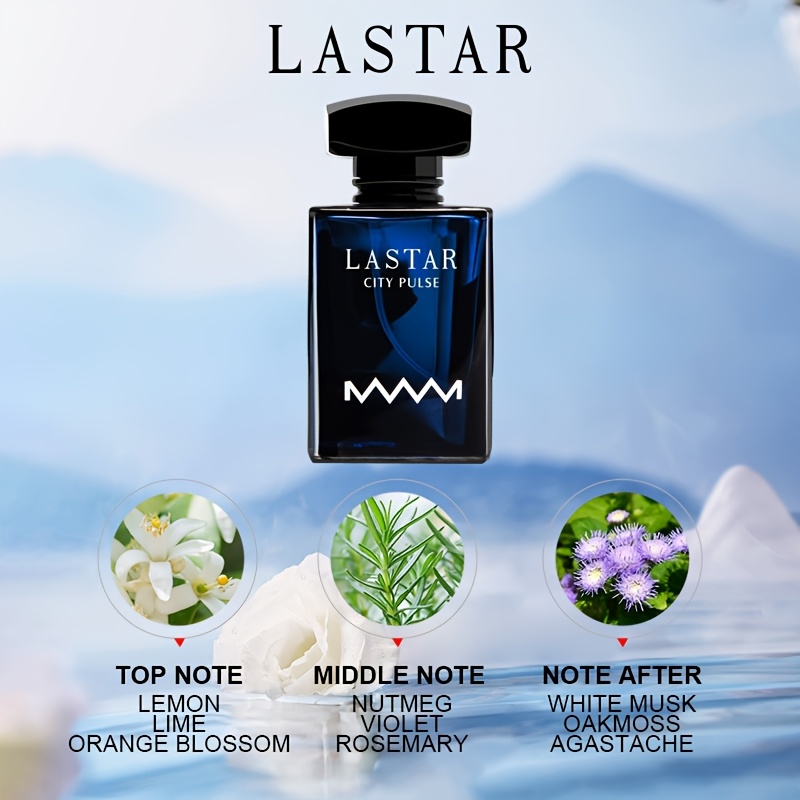 2 Бутилки LASTAR Мъжки Туалетна Вода - Бергамот, Нероли, Кедър, Подходяща за Офис и Срещи, Дълготраен Аромат, Подарък за Мъже, Европейска Специална Линия с Цитрусови и Кедрови Аромати, Рожден Ден, Коледа, Свети Валентин