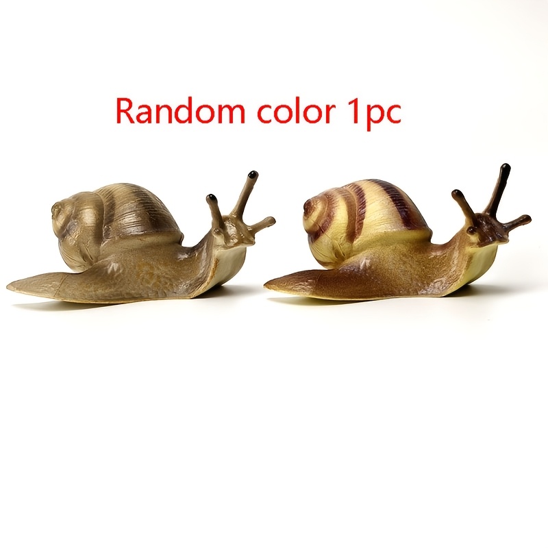 1pc Random Color Cute Snail Ornament Simulation Car Potted Plant Garden Plants Creative Desktop Animal Modeling Solid Statue Home Office Decoration