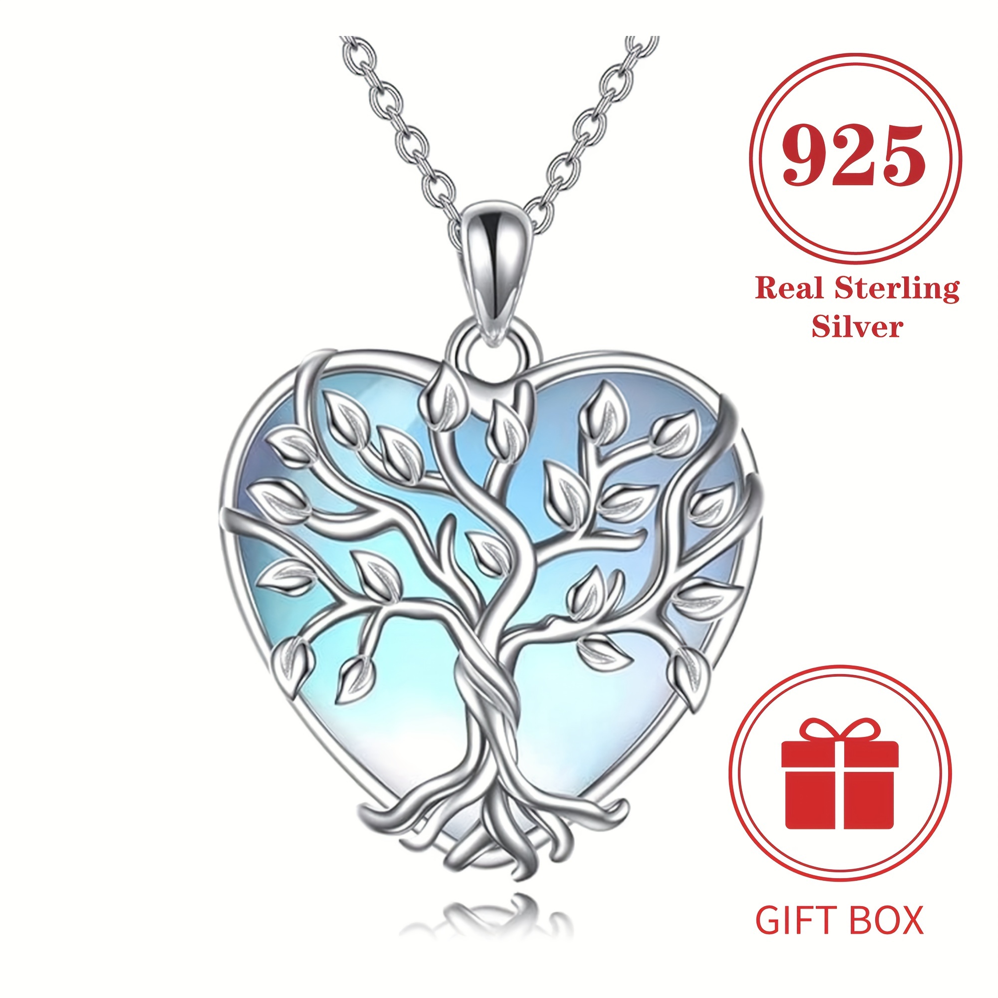 

Elegant Tree Of Life Pendant Necklace - 925 Sterling Silvery With Golden & Silvery Plating, Perfect Gift For Women And Girls