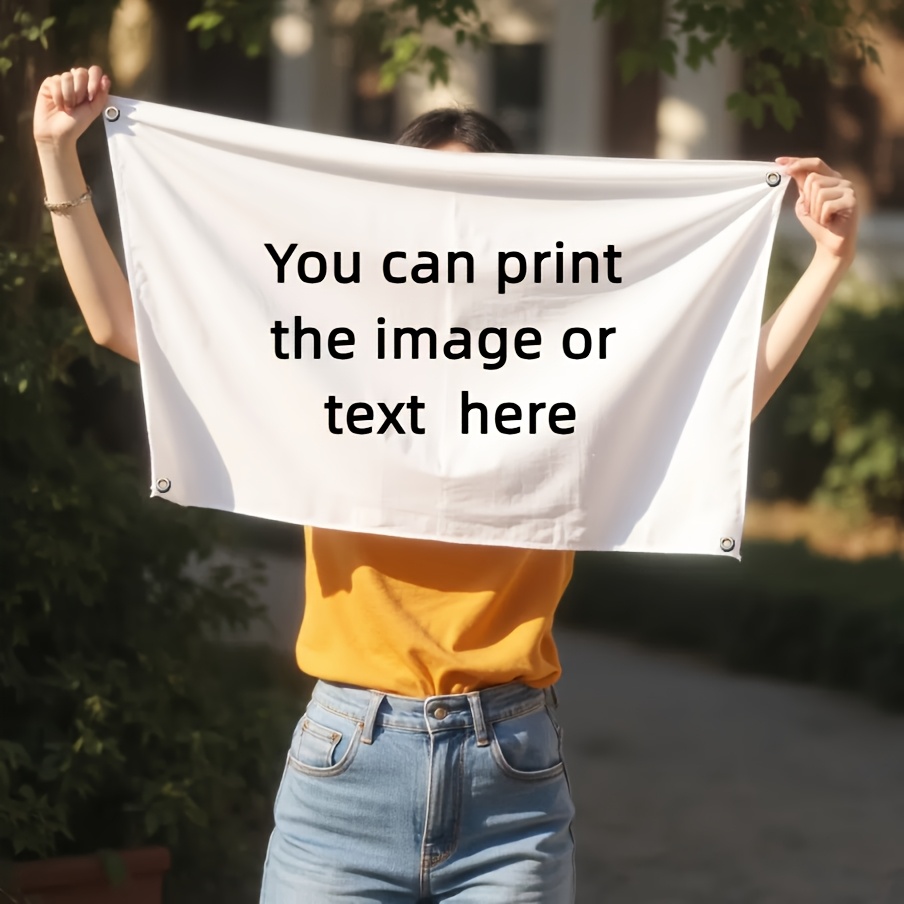 Customizable Single-Sided Banner for Text and Logos
