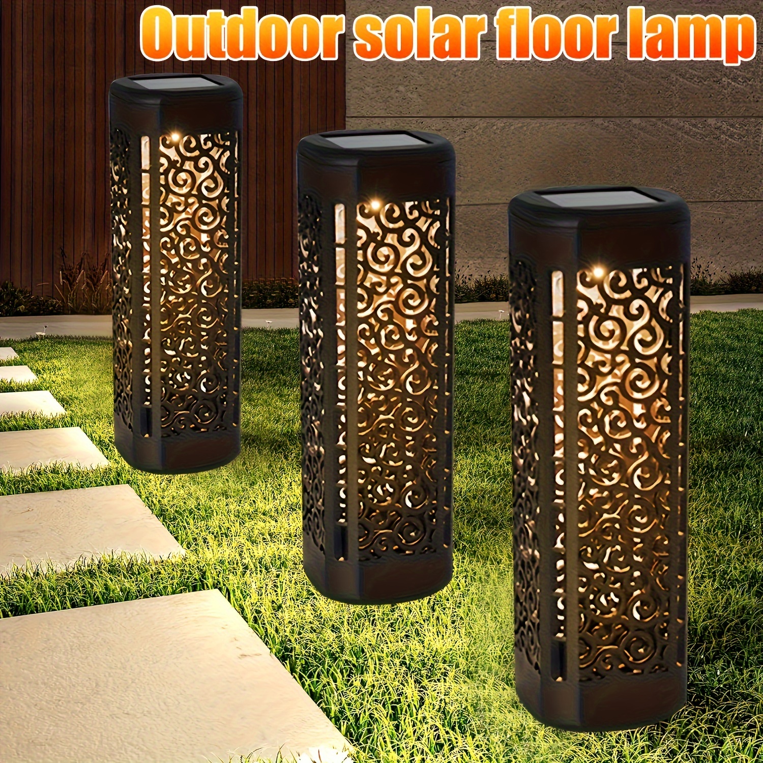 

4pcs Solar Powered Garden Pathway Light, Automatic Led Outdoor Decorative Lighting For Yard, Patio, Lawn, Street, Party Decor