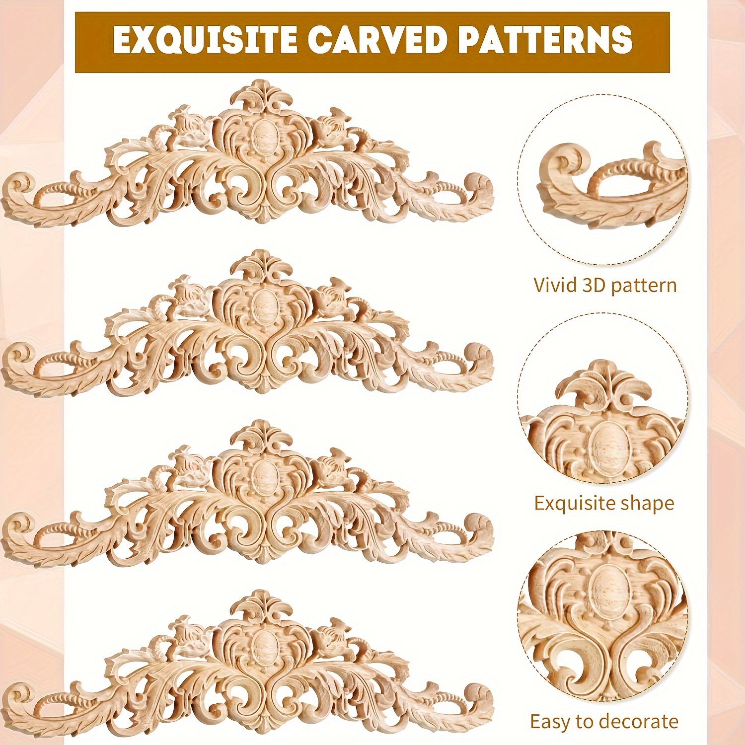 Transform Your Furniture with Decorative Wood Appliques