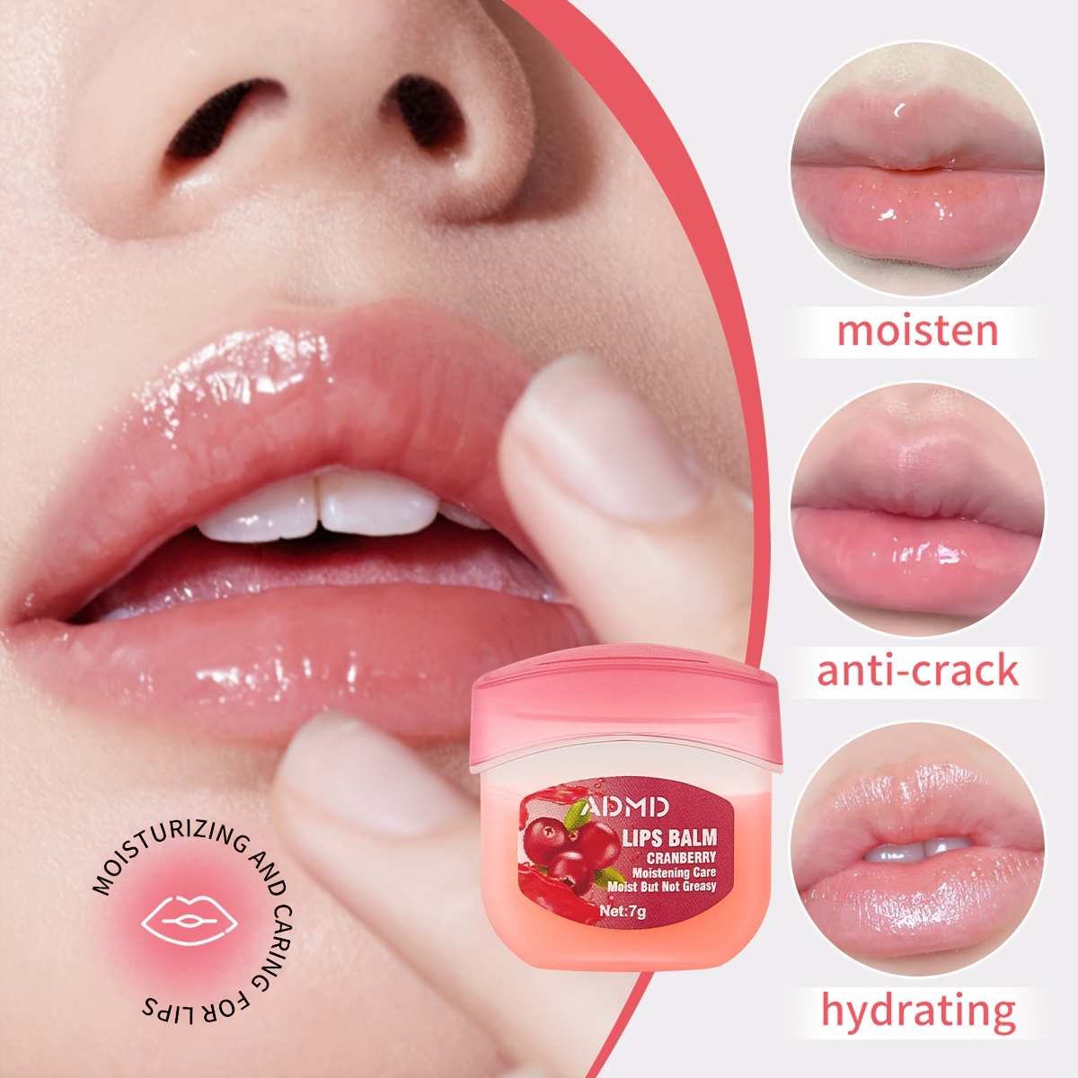 8 fruity lip gloss, night lip balm, colorless lipstick, moisturizing and nourishing lip mask, party supplies gifts, graduation season wedding season gifts