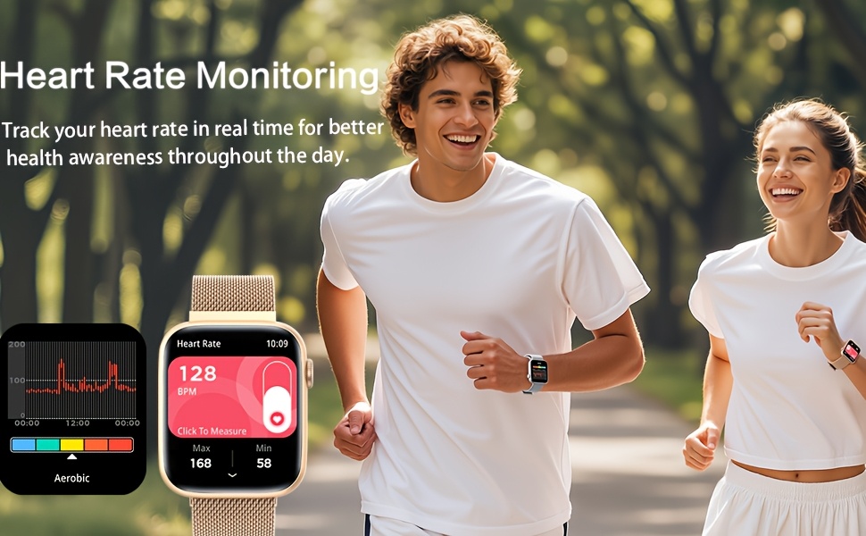 Unisex Smartwatch, 1.9-Inch AMOLED HD Touch Screen, DA GPT AI Fitness Tracker Watch, Supports Wireless Calls/Message Reminders, AI Dials, Smart Voice, Remote Camera, Sitting Reminder, Water Drinking Reminder, Music Control, Alarm Clock, Timer, Health Monitoring Tracker That Can Set Date And Time on The Watch, Suitable for Men And Women, Is The Best Gift for Family/Friends/Relatives, Birthday Gift, Holiday Gift, Christmas Gift