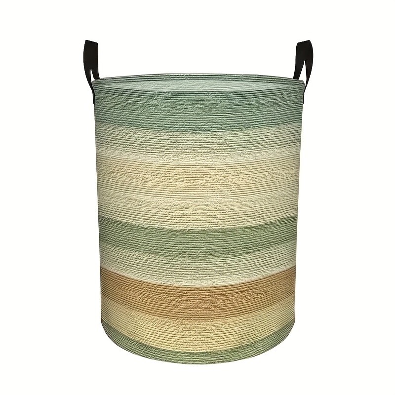 TEMU Panier à linge pliable Dokriy 1 pièce, grande , rayé, , léger et durable, solution de panier à linge et de support de rangement encombrant,