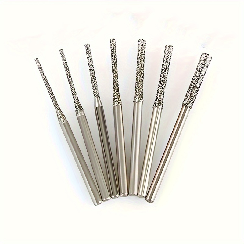 

Diamond Drilling Needle Jade Jade Agate Drilling Hole Expansion Special Drill Bit Extended Diamond Grinding Needle Set (0.8, 1.0, 1.2, 1.5, 1.8, 2.0, 2.5mm)