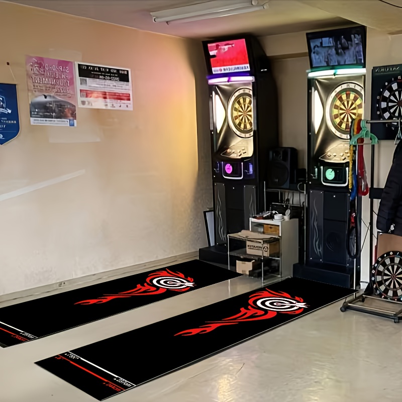 1 Professional Dart Pad | Dart Mat for Steel and Soft Darts, Complete with Throwing Line, Protective Floor and Dart Tip, Dart Additions, Polyester Fiber
