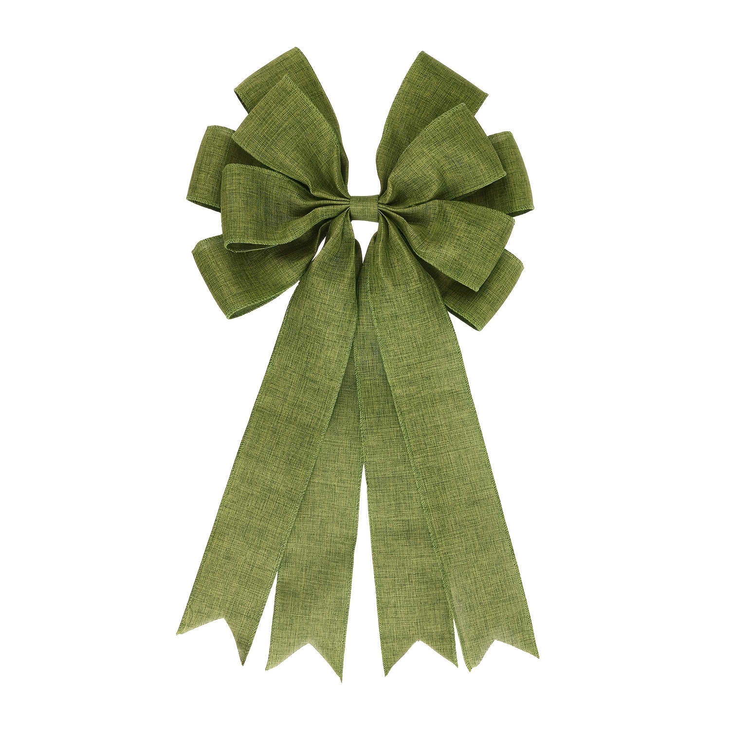TEMU 1 pieza de de cinta con de alambre de color sólido de arpillera verde y azul, para la decoración de puertas y ventanas, decoración de coronas,