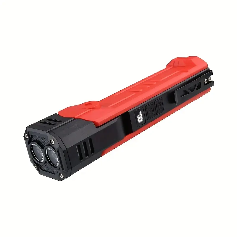 1pc multifunctional work light with cob side light usb charging led flashlight handheld torch with magnet 7 lighting 1500mah suitable for camping fishing night walking running details 9