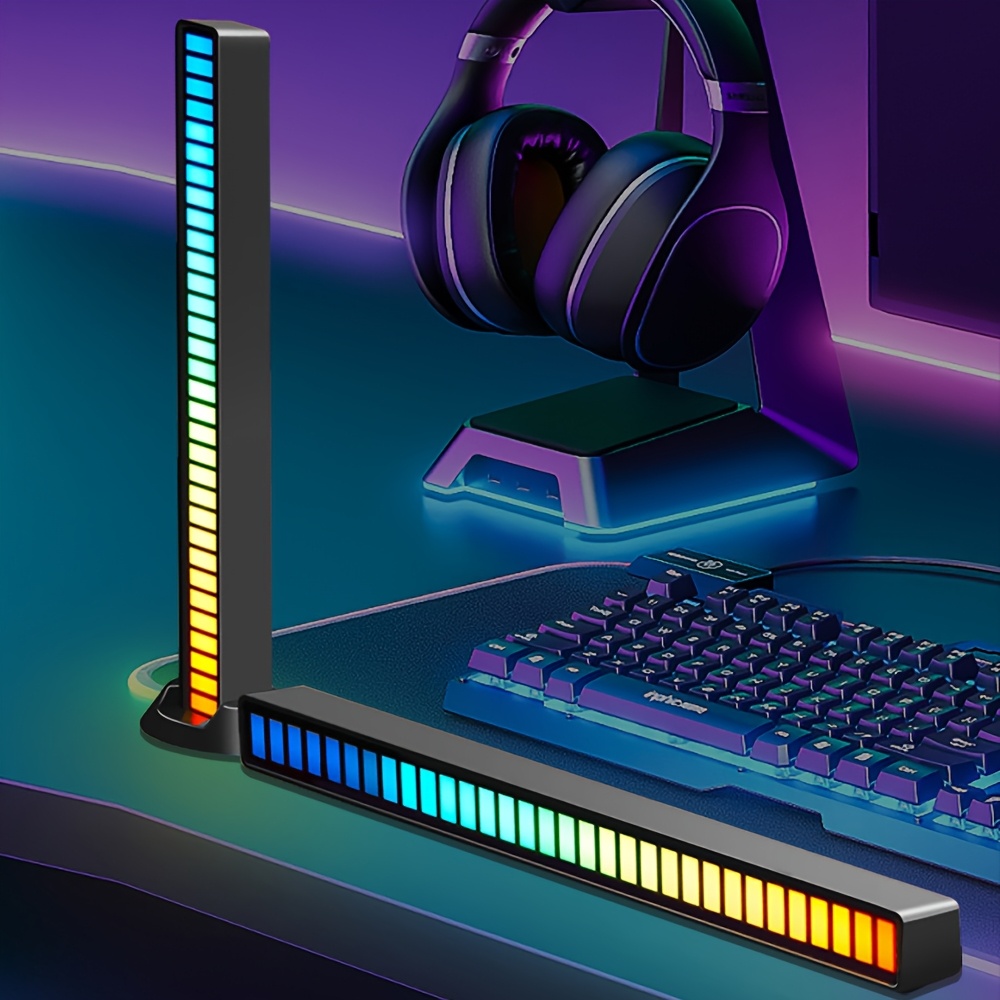 Комплект от 2 RGB LED светлини за пикап, които отговарят на звука, създавайки живи атмосфери за гейминг, партита и употреба на бюро. Тези USB-акумулаторни светлини сменят цветовете си в синхронизация с музиката.