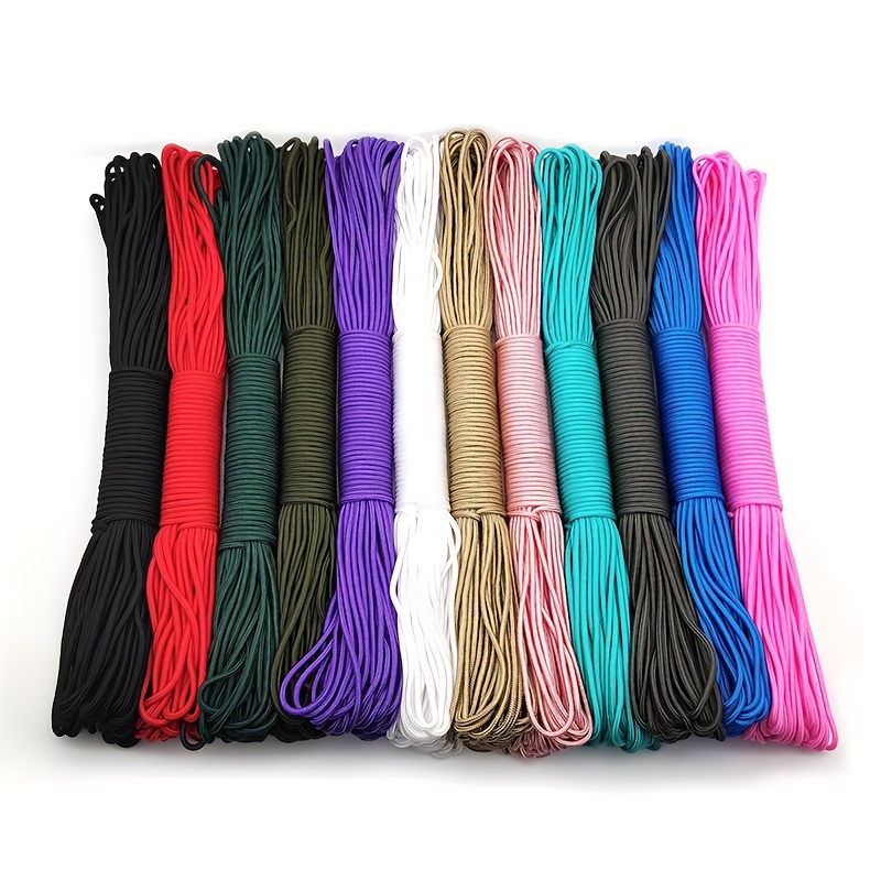 

Versatile 26.2ft/100ft Paracord Rope - 3mm Diameter, Multi-use For Outdoor Emergencies, Clothesline, Diy Bracelets & Tent Setup