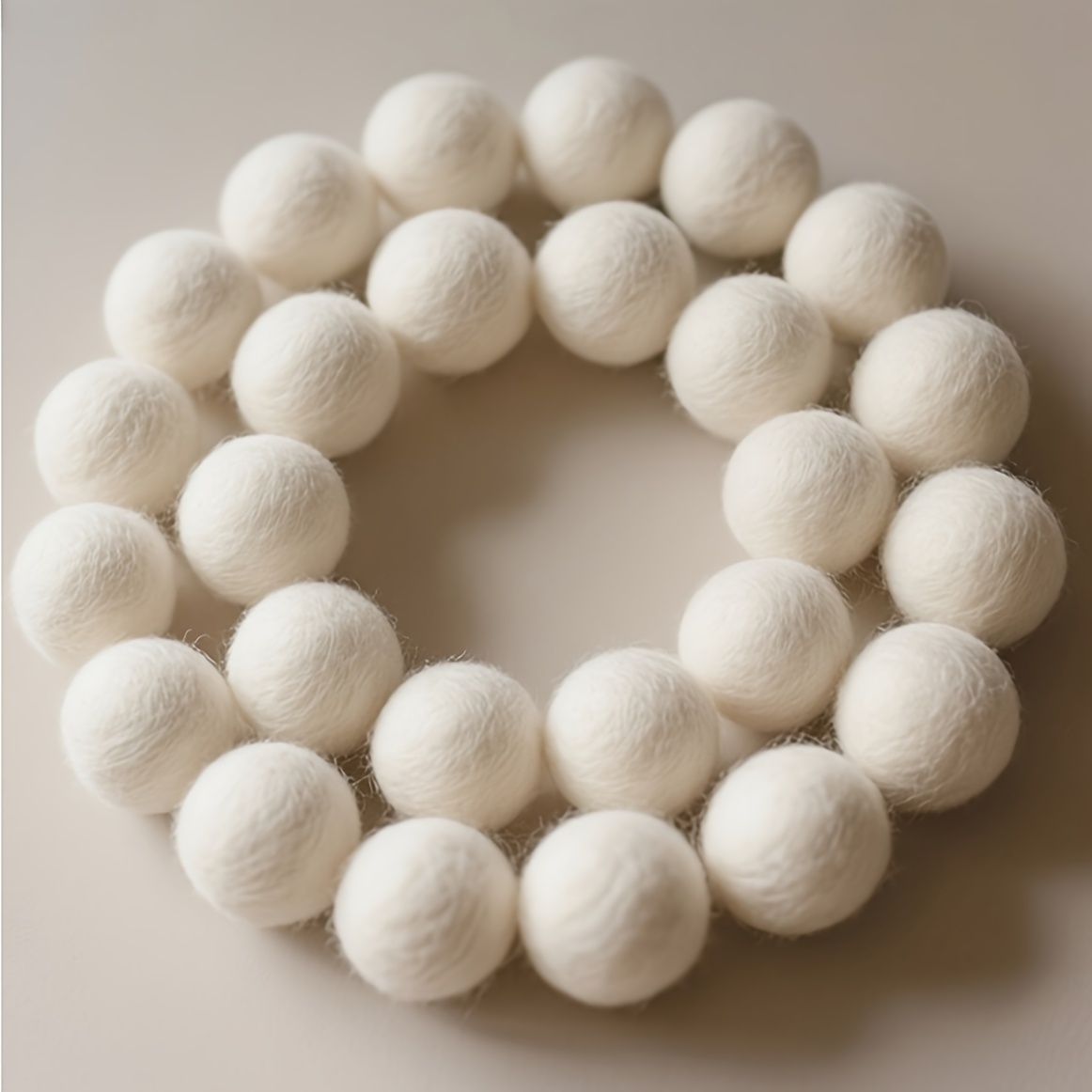 White Felt Ball - Soft Diy Sewing Craft Material Ball Multi-functional Accessory