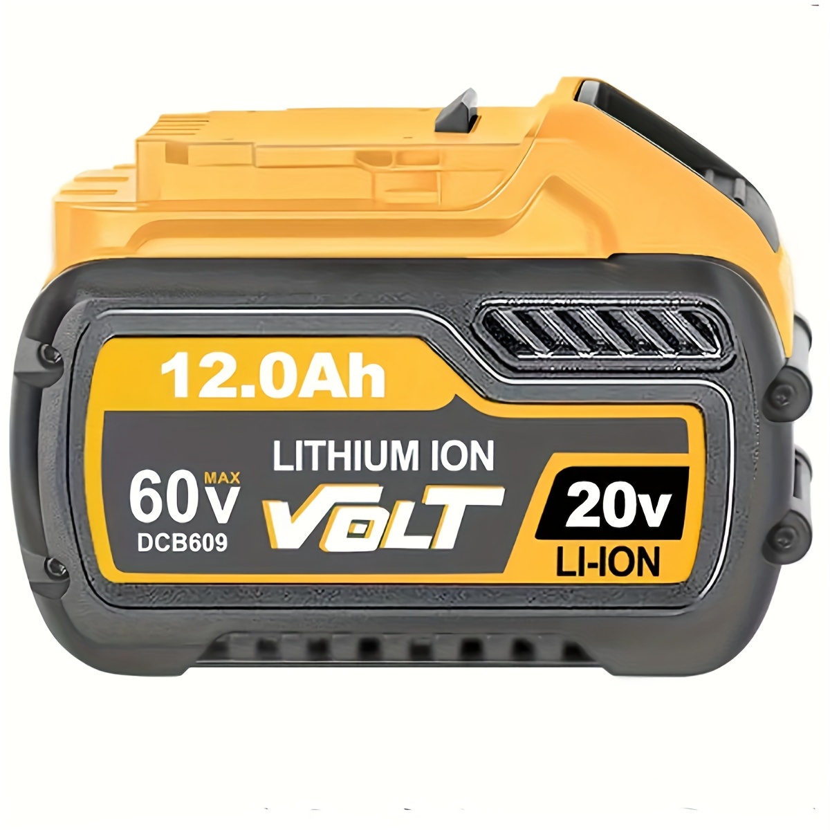 

Upgrade 20v/60v 12.0ah Battery For Dewalt 60v Battery Dcb606 Dcb612 Max Repalcement For Dewalt 60v Max Battery Dcb606-2 Dcb609-2 Dcb204 Dcb206 Cordless Power Tools Lithium-ion Battery