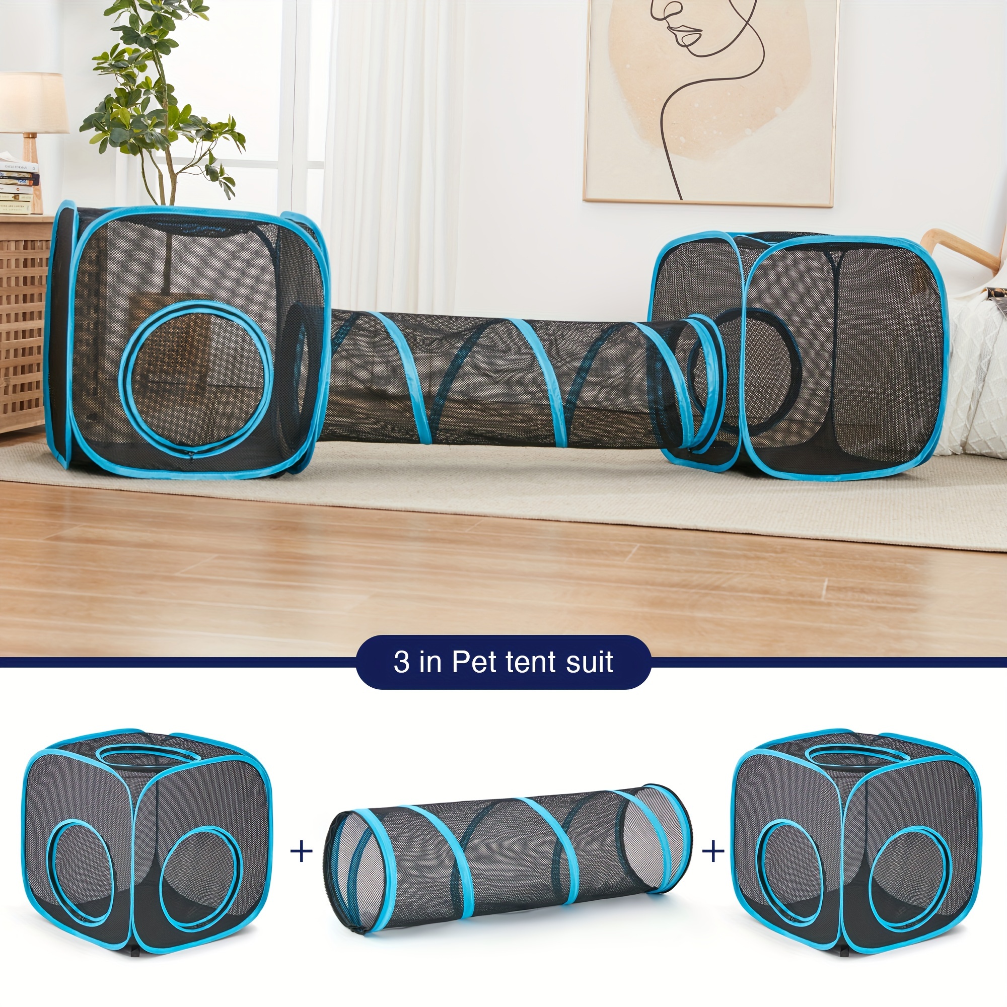 Outdoor Cat Tunnel Enclosures Portable Cat Tent Outdoor Temu