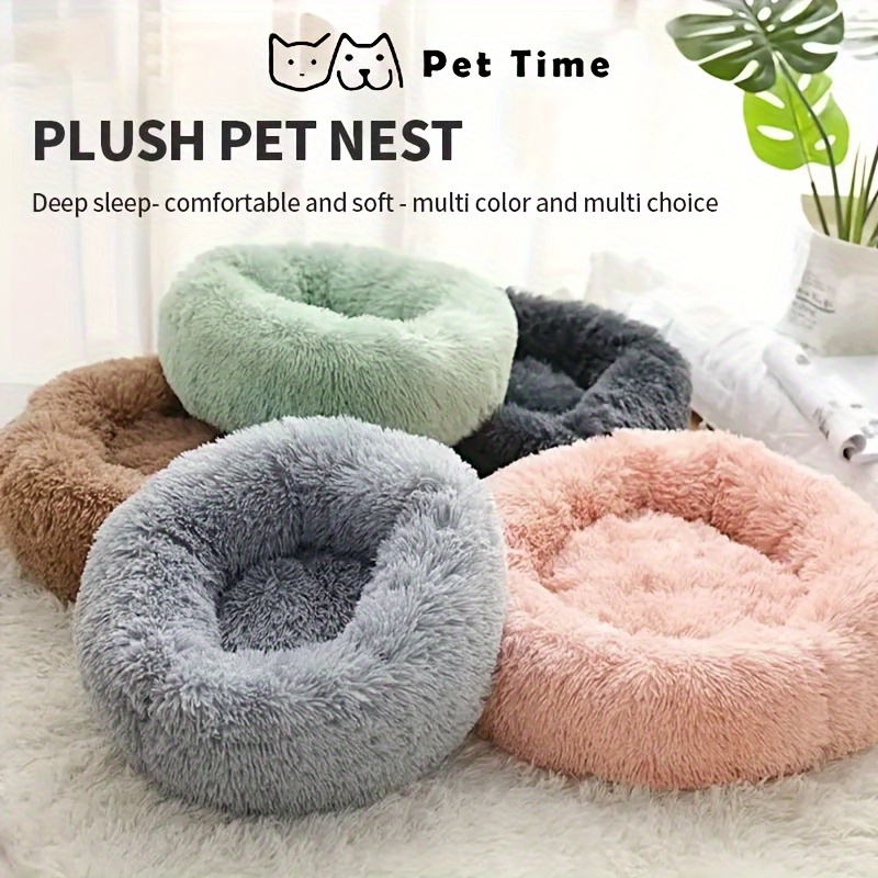cozy fleece cat bed for small cats soft warm deep sleeping condo with plush gray     no     indoor cats cat bed for small   pet furniture   furniture plush pet furniture Product details 1