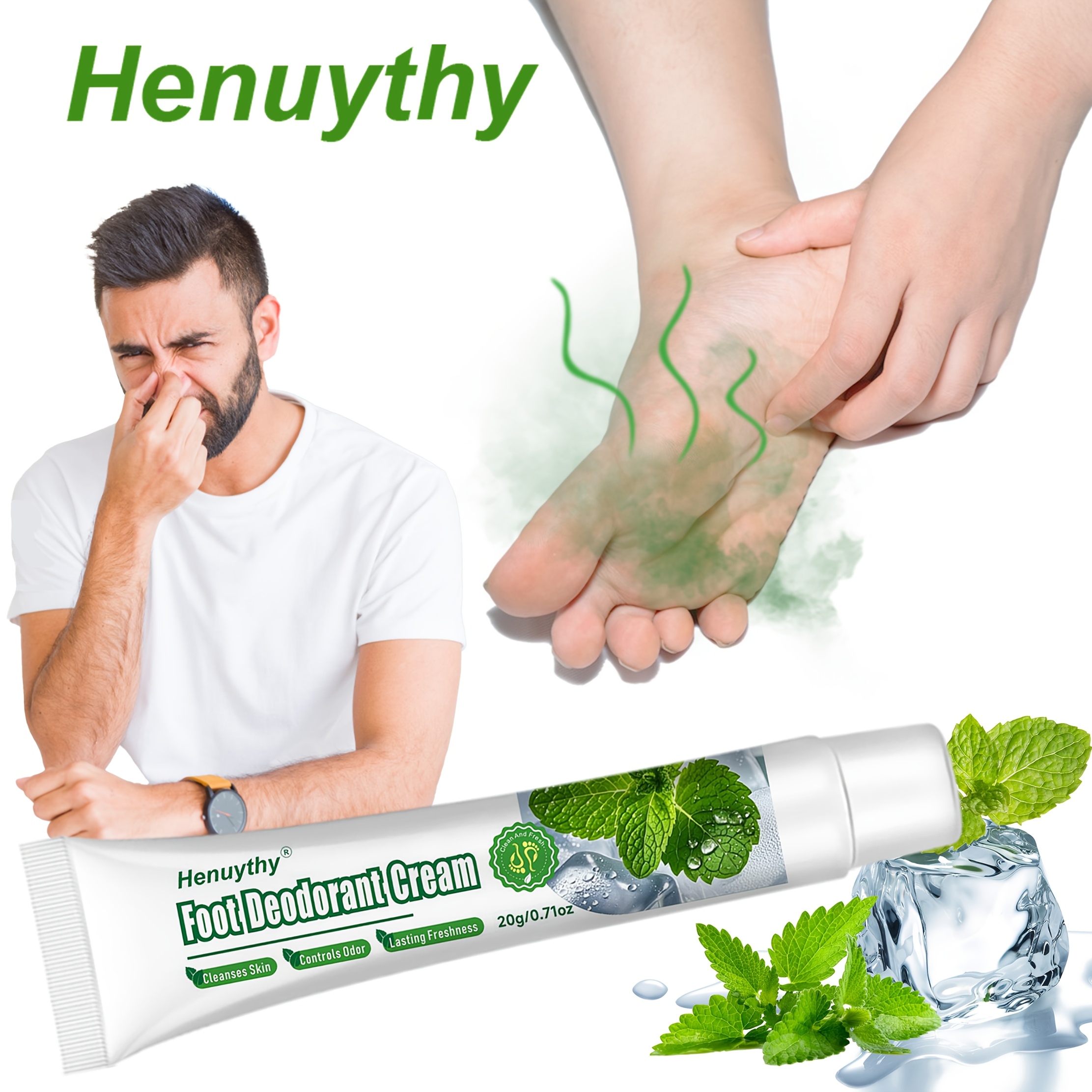 1pc Foot Deodorant Cream, Formula, Neutralizes Foot Odors, Your Feet, Invisible & Non-greasy, , Leave For The Feet, Ideal For Summer