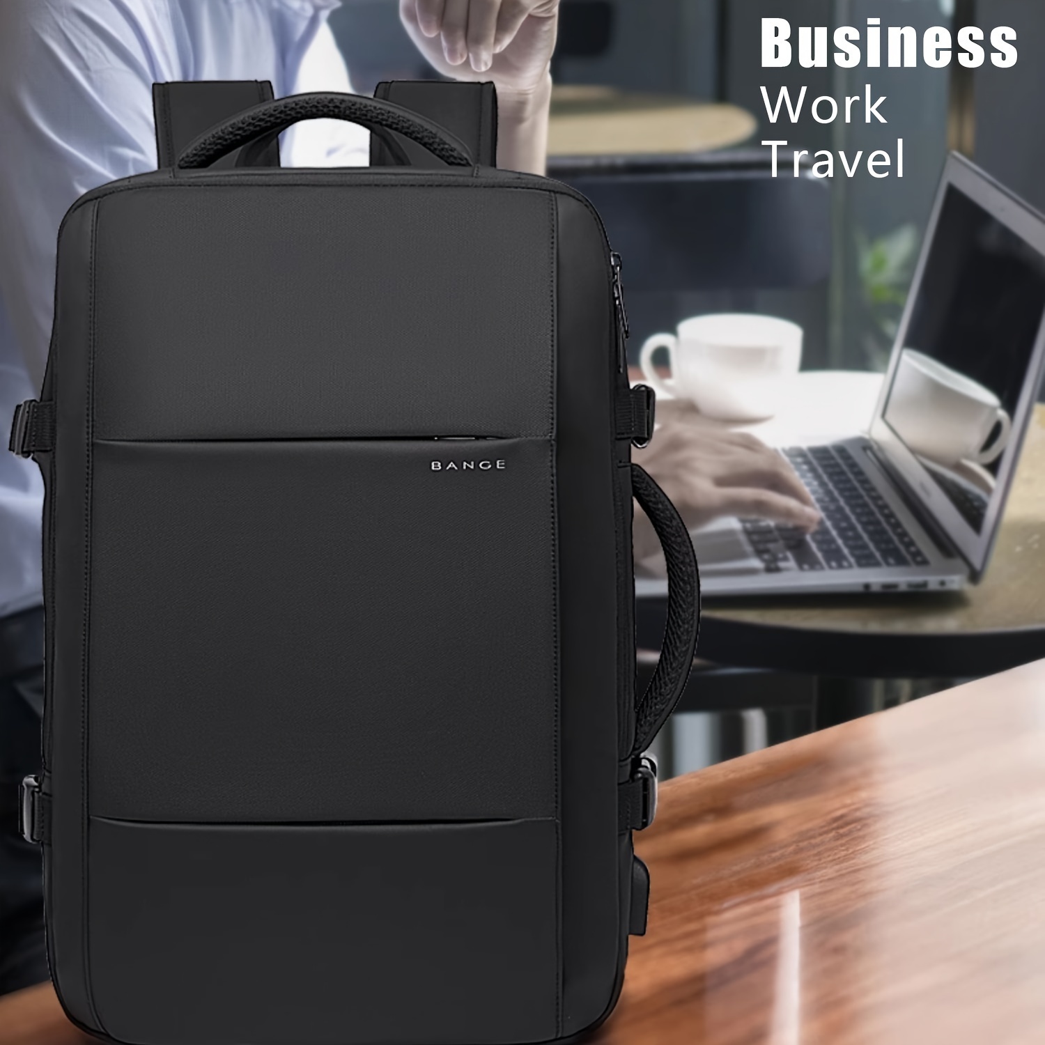 mens business travel backpack large capacity carry backpack  display picture 2