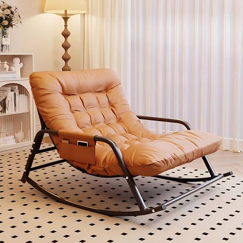 item picture stylish rocking chair for living room and bedroom indoor two seater sofa recliner with cushion multi functional zero gravity recliner for bedroom study reading nook bay window area rocking chair with soft padded cushion for plush