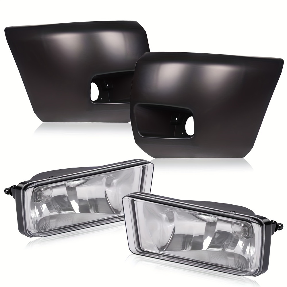 Front Bumper Fog Lights +front Black End For Chevy For Silverado 1500 2007-2013