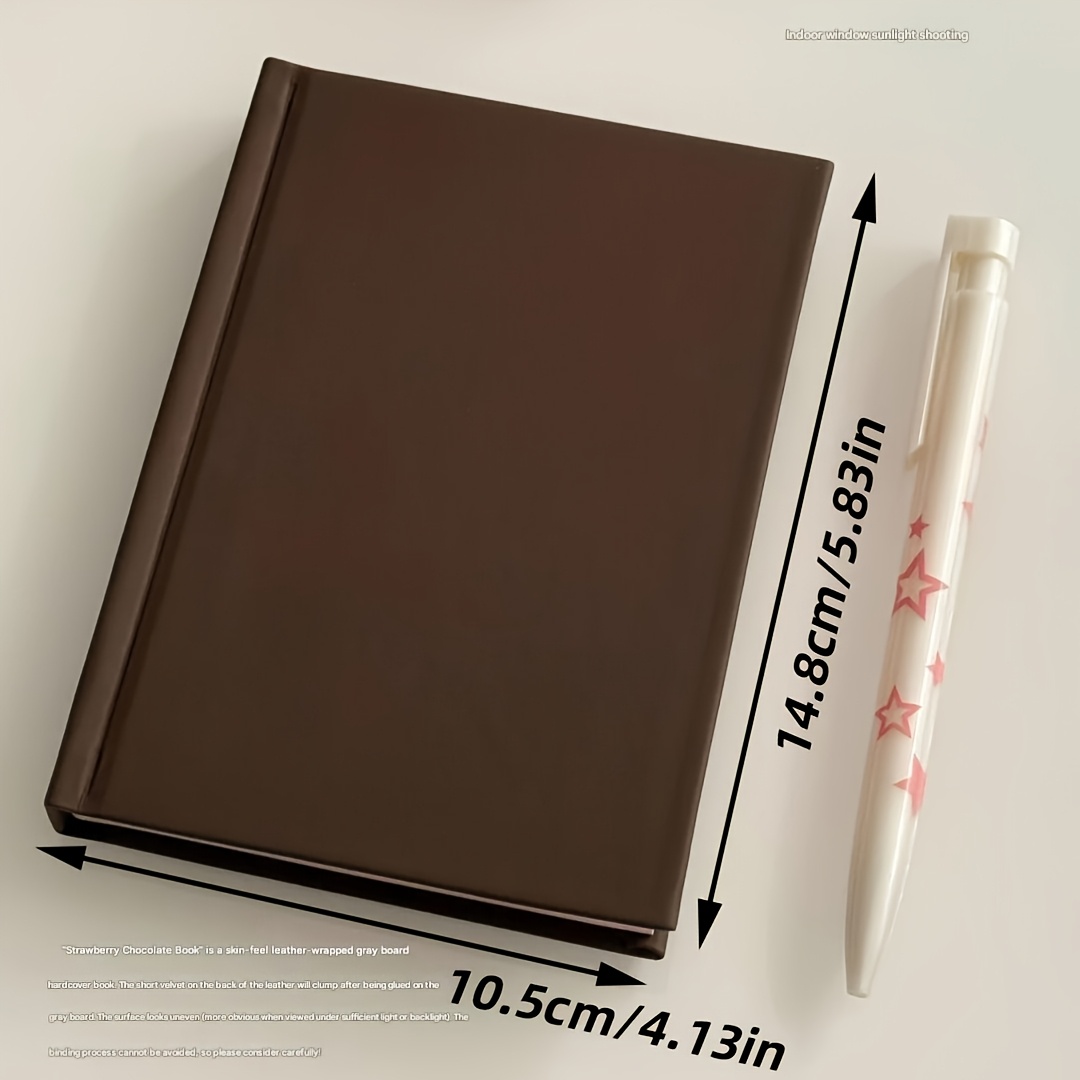 A Strawberry A6 Notebook Simple Niche Punch Card Record Handbook Student Notepad Diary