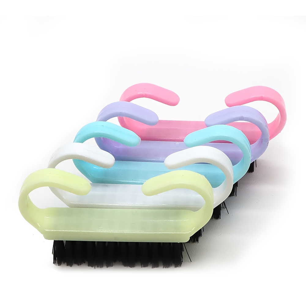 5pcs Easy-Grip Nail Cleaning Brush Set for Toes and Nails
