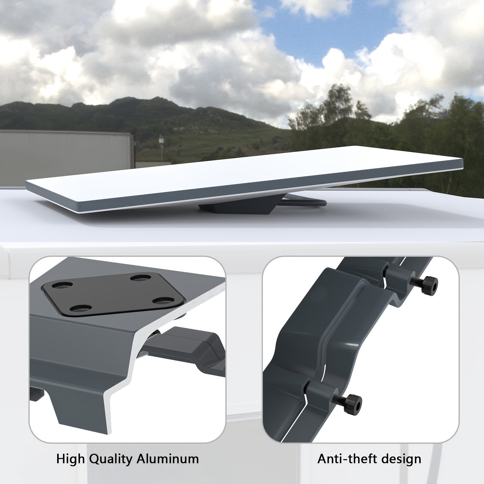 Support d'installation mobile pour Starlink Gen 3 pour toits de maisons, toits de bateaux et toits de voitures