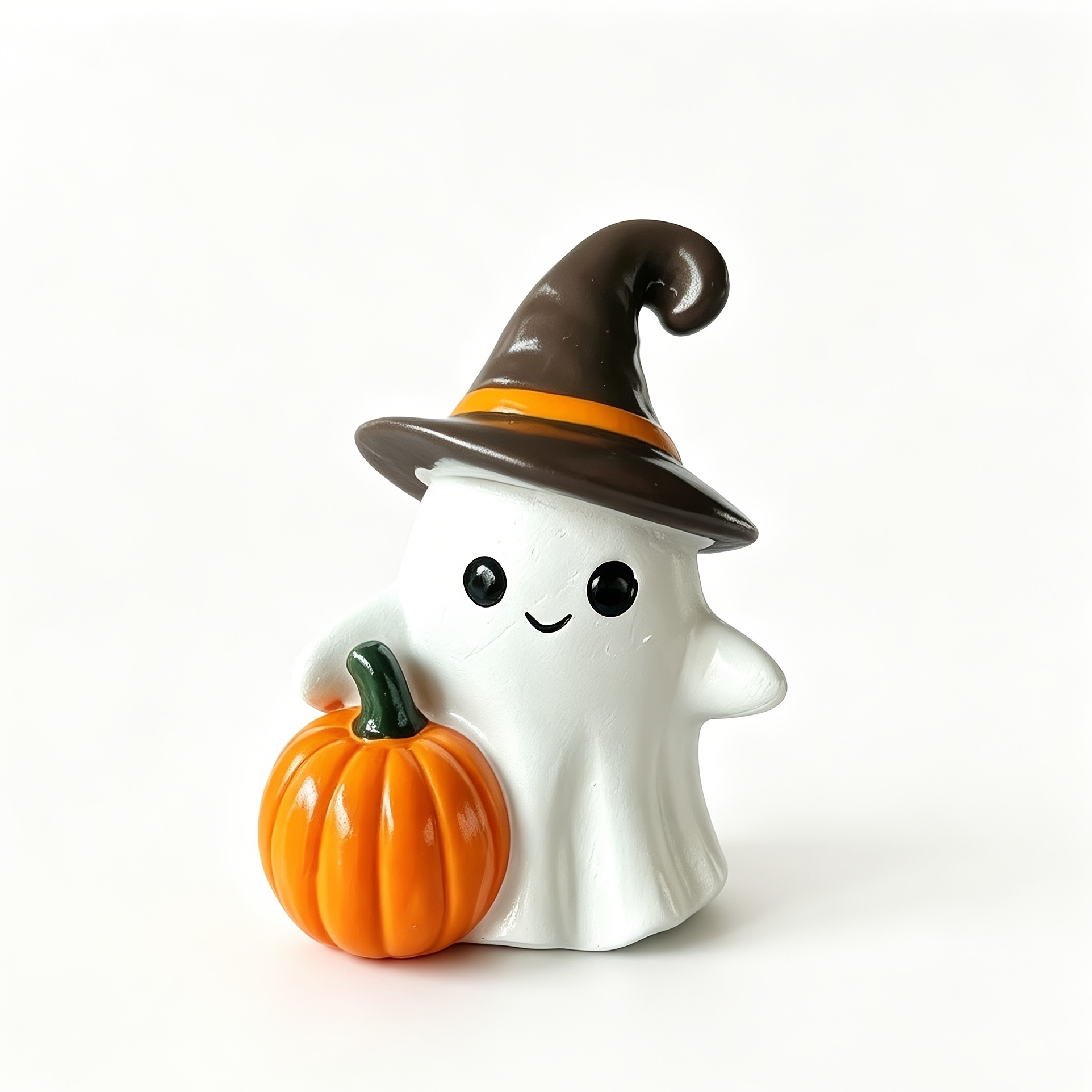 TEMU Ornements mignons de avec chapeau de sorcière et citrouille en résine, décorations d'Halloween et