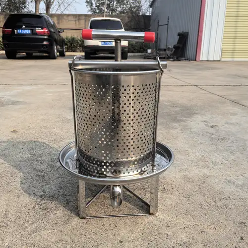 Estrattore Manuale Per Miele In Acciaio Inox - Con Filtro - Per Apicoltura Domestica - Pressa Per Favì - Foto 10