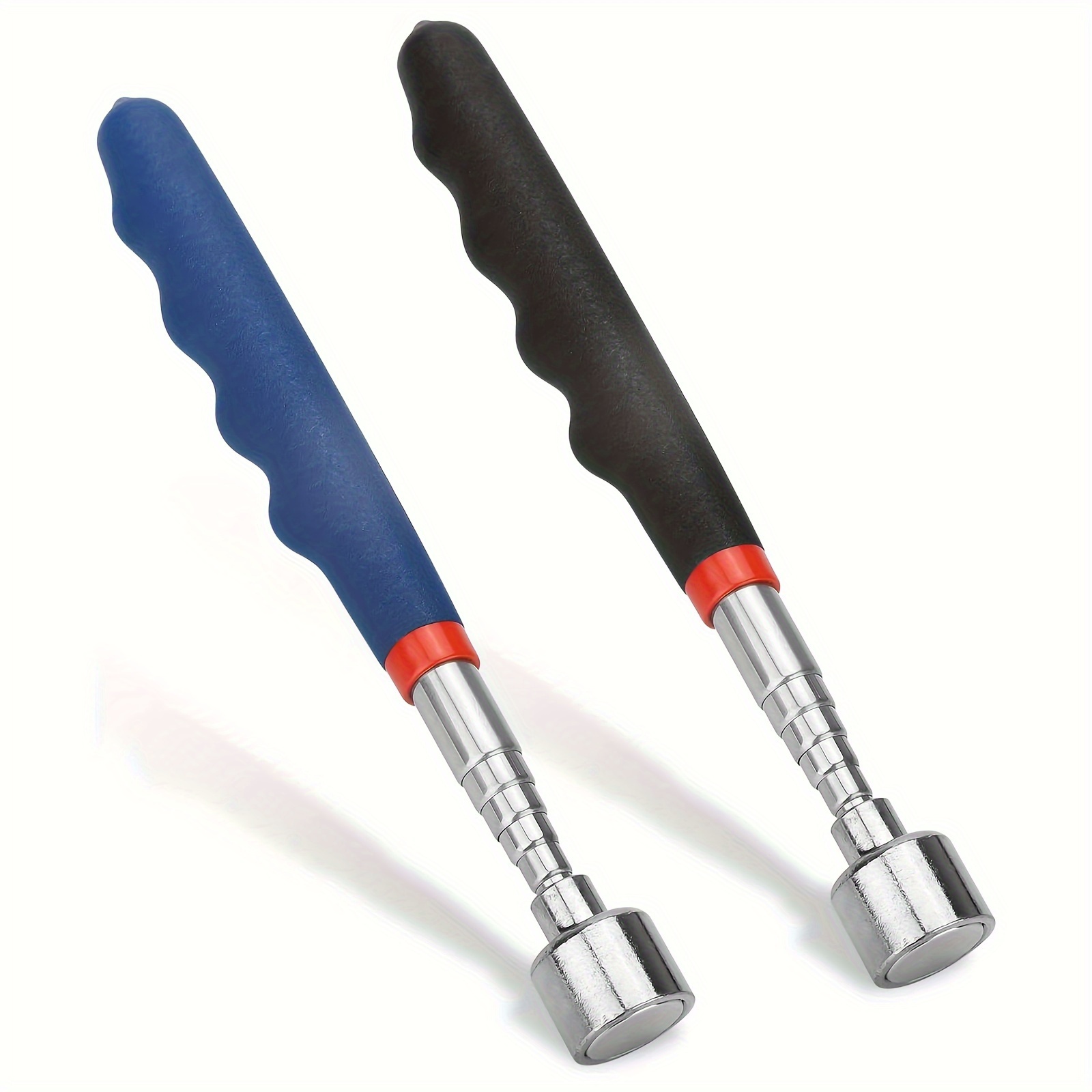 

2pcs Telescoping Magnetic Pickup Tool With 20lb , Non-slip Extendable Magnet Pickup Tool, From 7" To 30