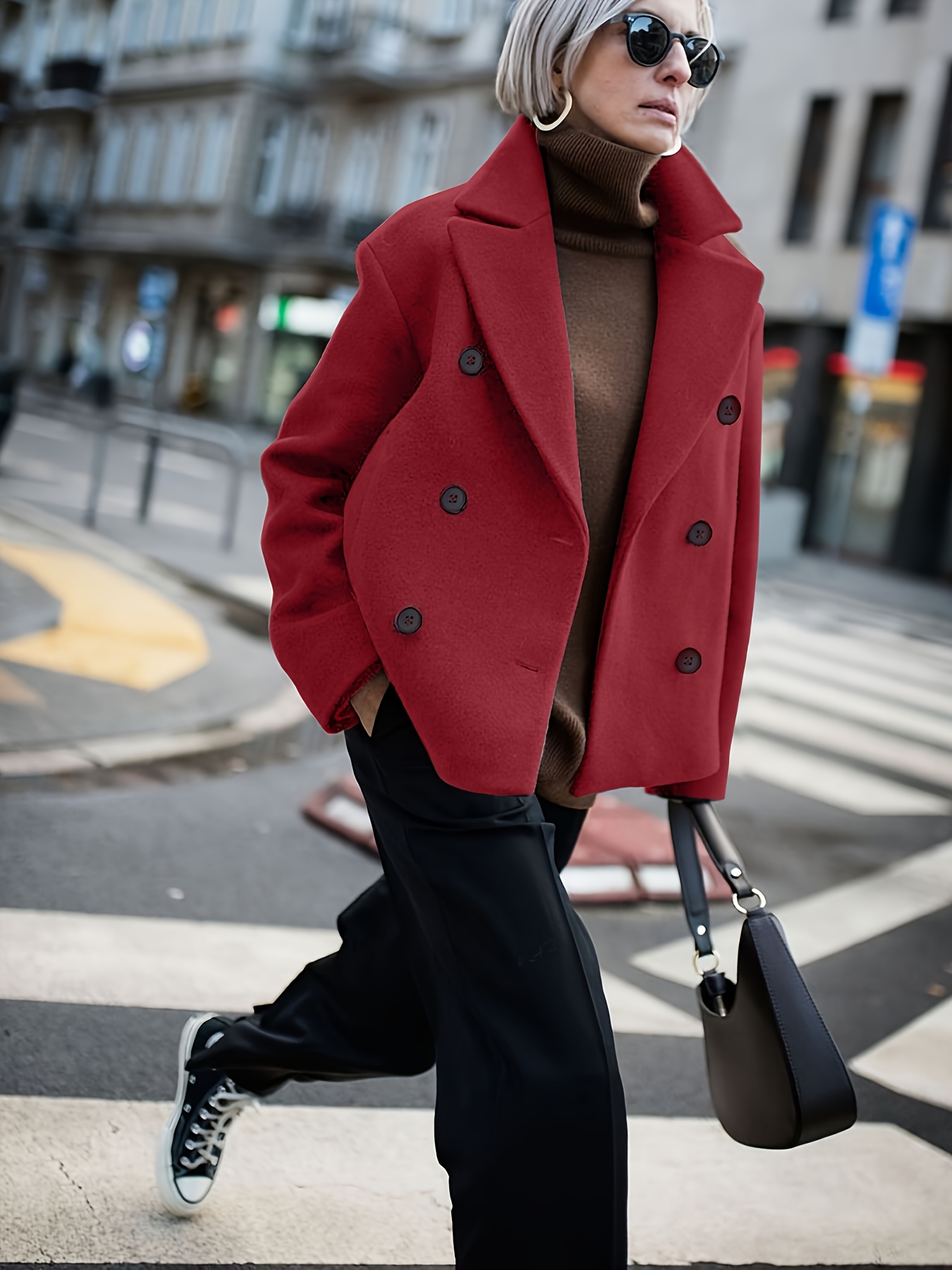 Short Red Coat Outfit Red Coat Fashion Red Jacket Outfit Red