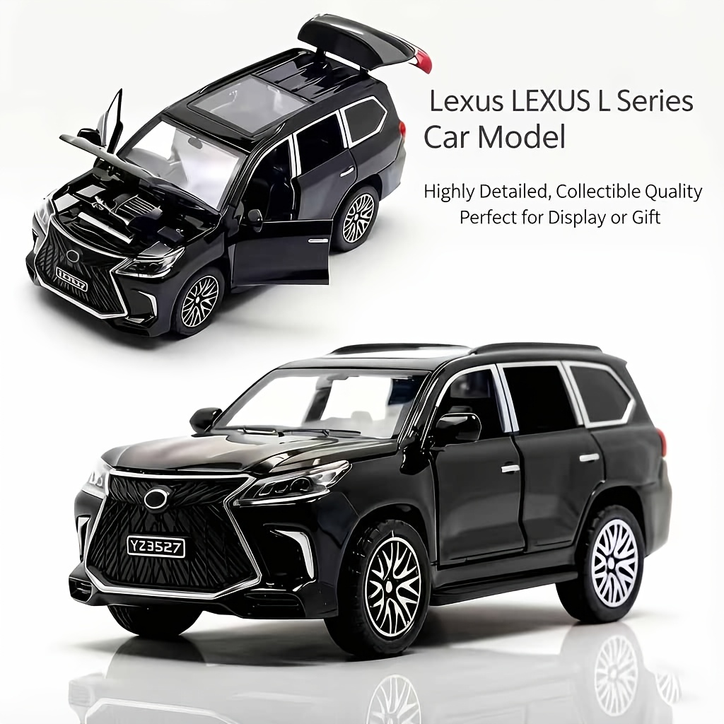 TEMU 1:32 Scale Simulation Luxury Suv Alloy Die-cast Car Model, -road Pull-back Toy, Exquisite Desktop Ornament And Collectible Gift