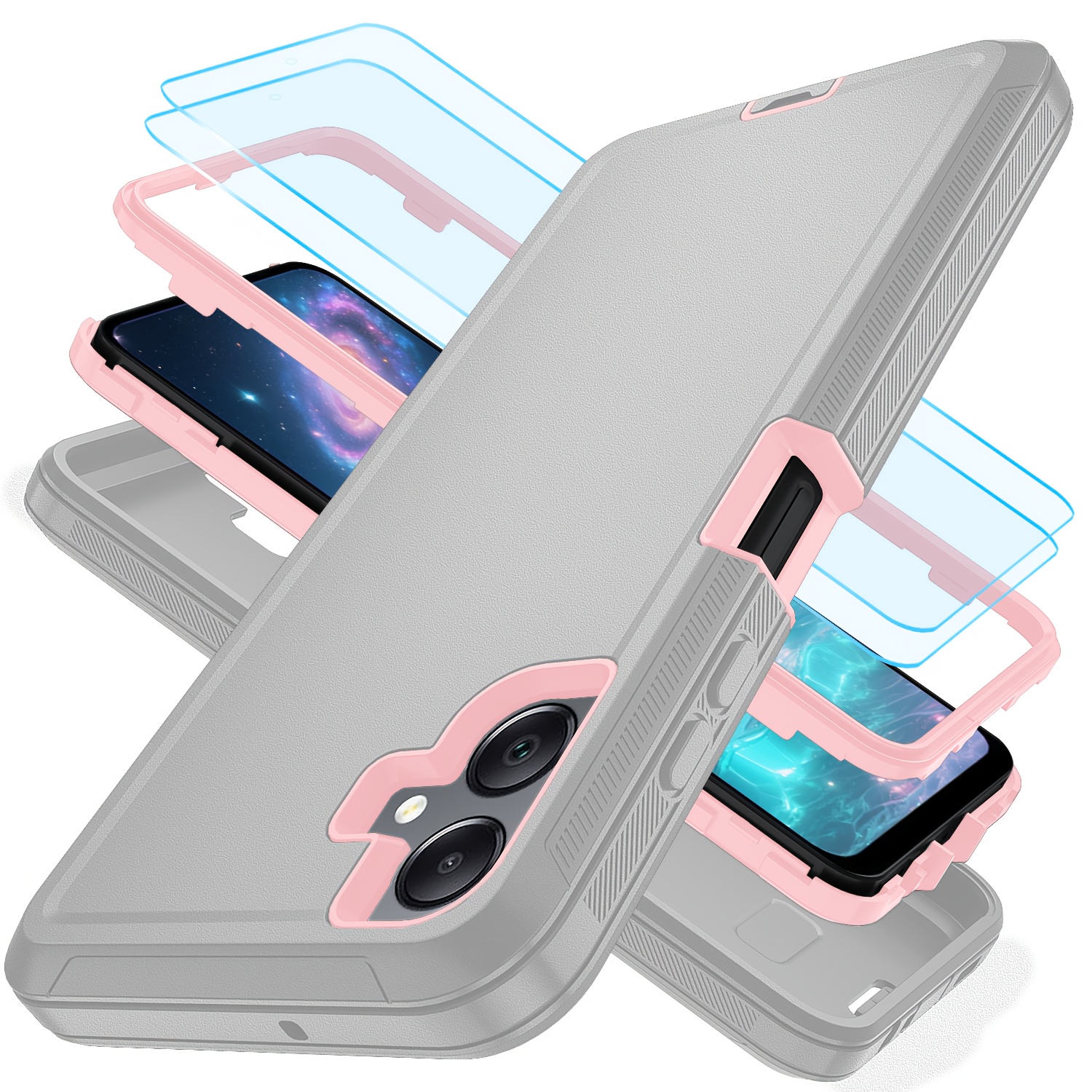phone case 06 case a16 a17 case 2pcs hd soft screen - Temu