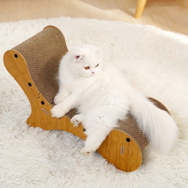TEMU Dream Corrugated Cat Scratcher, 23" Double-sided Premium Textured Cardboard Pad, Cat Scratching Board For Indoor Cats