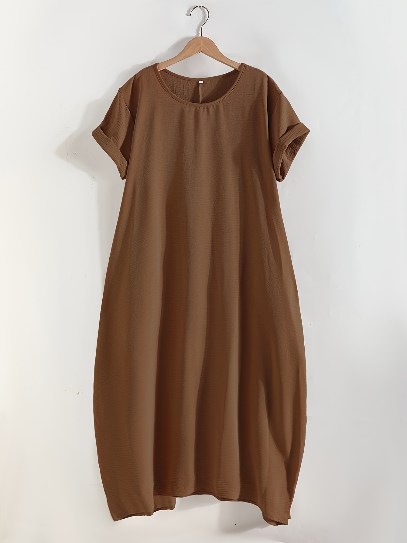 plus size womens plus size oversized maxi dress solid color - Temu  Switzerland