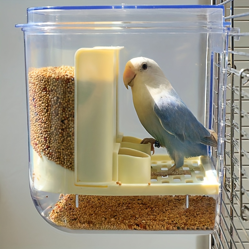 Birdcage Additions Including A Bird And A Gravity-fed Automatic Feeder. This Feeder Can Serve As A Bird Nest And Features A Detachable Tray. Suitable For Parrots, Small Birds, Lovebirds