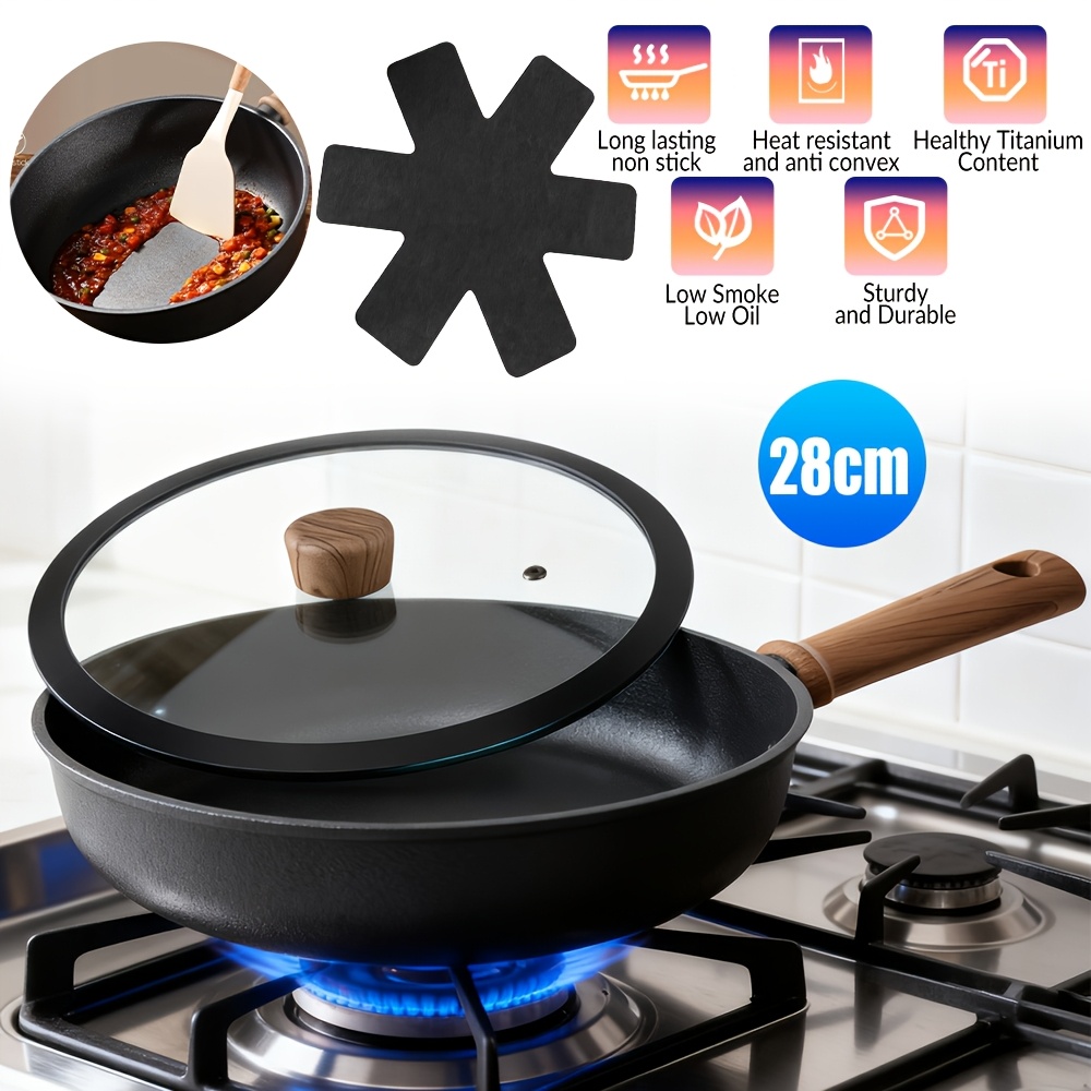 Has Titanium - 28cm Frying Pan With Lid + Felt Pad * 1