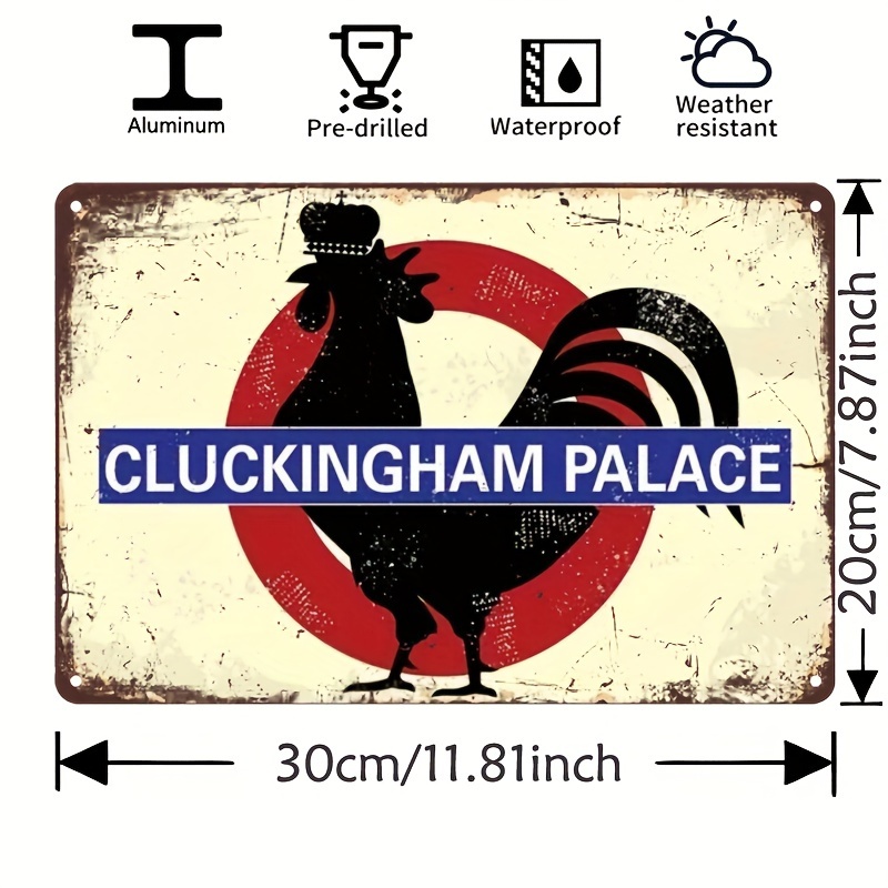 1pc Funny Chicken Coop Sign 7 87x11 81 Cluckingham Classic