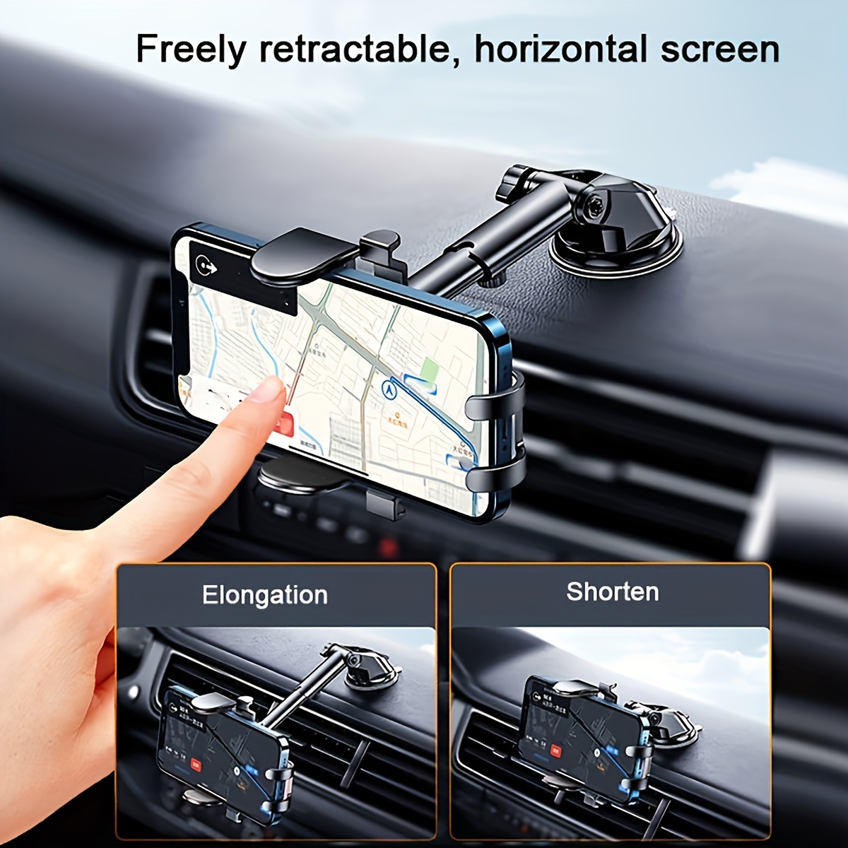 

Car Mounted Mobile Phone Holder Multifunctional Creative Car Mobile Phone Holder Dashboard Navigator Support Bracket Base