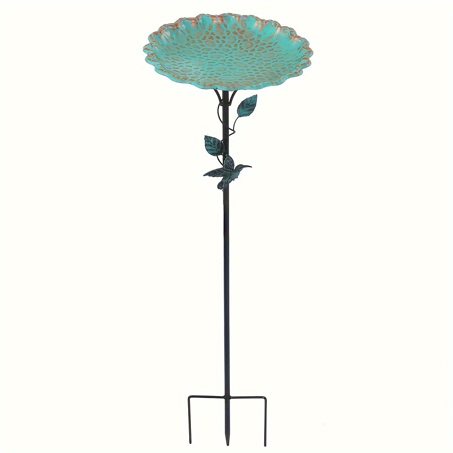 

Metal Lotus Leaf Bird Bath Feeder For Garden And Courtyard - No Electricity Needed, Wireless And Battery-free Design For Easy Bird Water Feeding