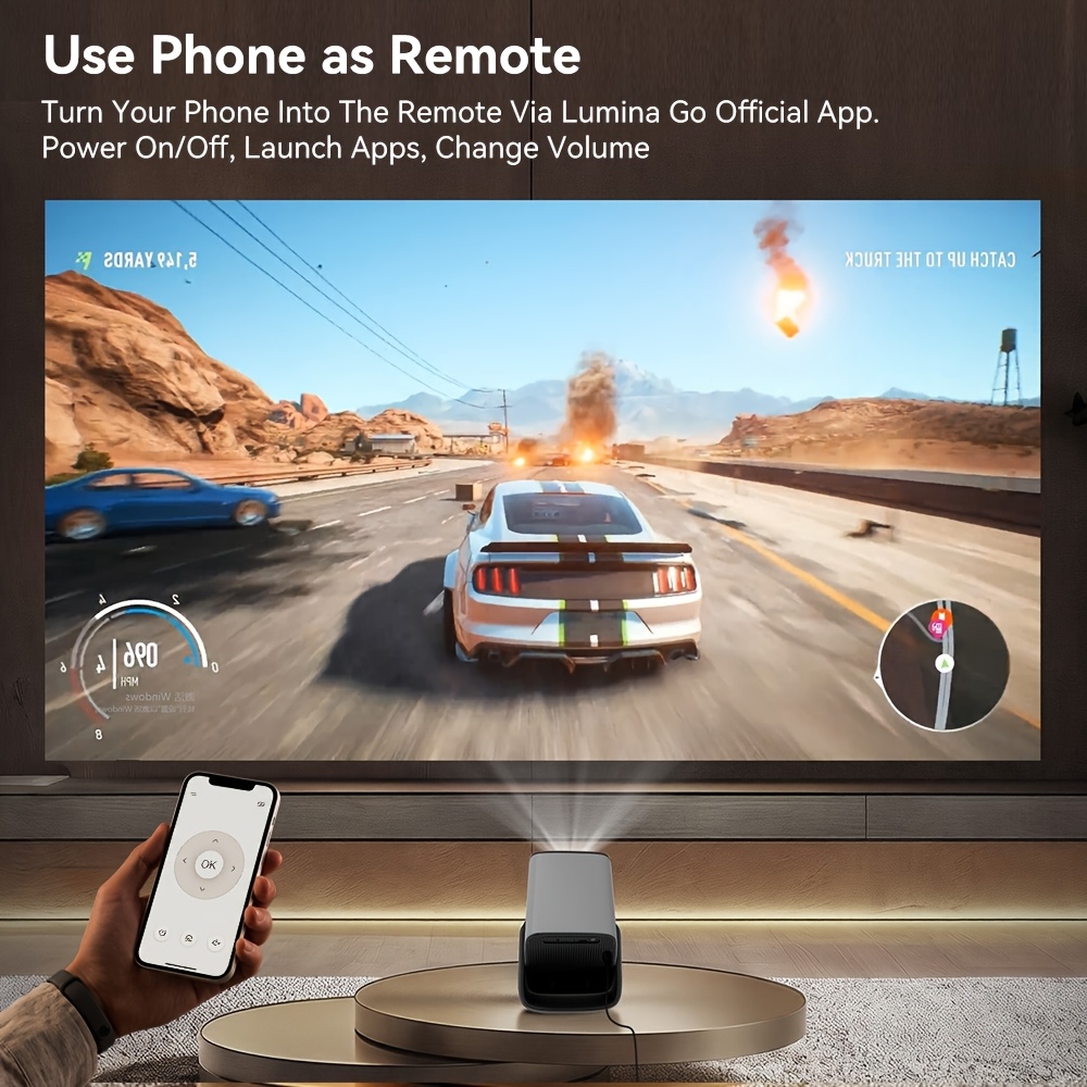 Short Throw Projector with Built-In Apps and 8K Support