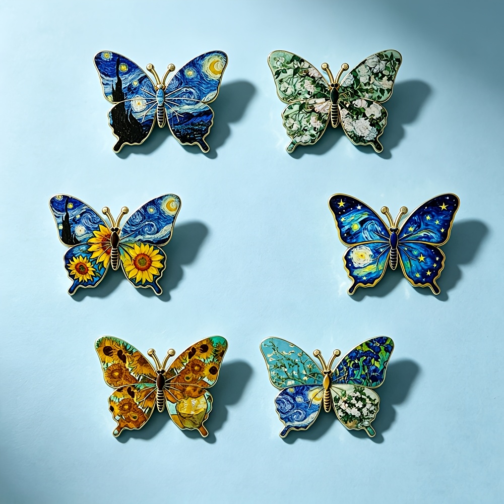 Butterfly Enamel Brooch Pin, Decorative Fashion Accessory