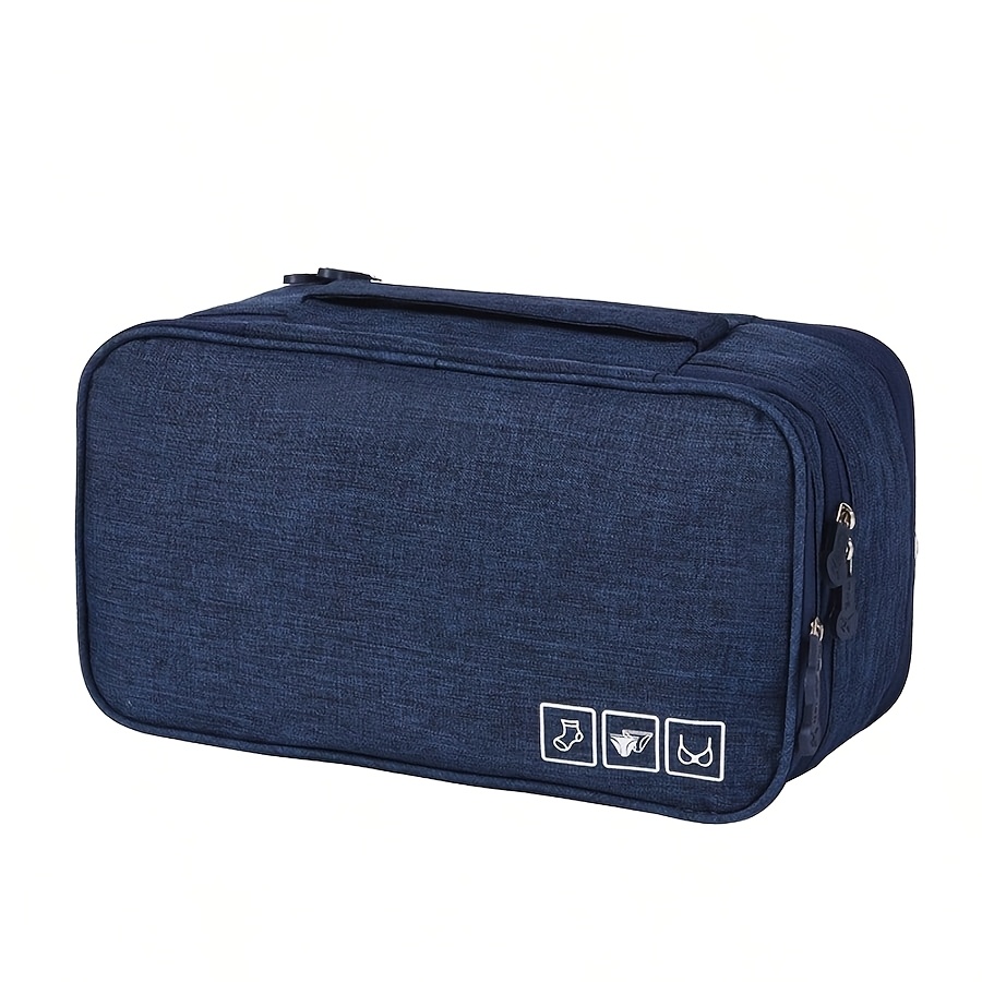 TEMU Travel Storage Bag Underwear Socks Organizer Large Capacity Portable Clothing Organizer Suitcase Space Saver Essential, Socks And Additions,