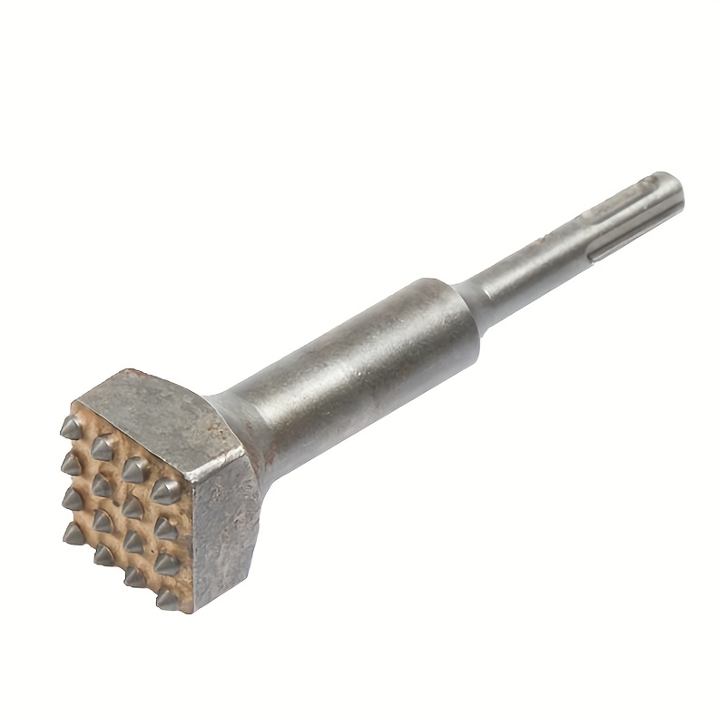 1pc Flower Hammer Chisel, Concrete Wall Surface Electric Pick, -one Alloy Beater Drill Bit, Mud Soil Removal Rotating Hammer, Bushing Drill Bit For Stone, Brick Wall