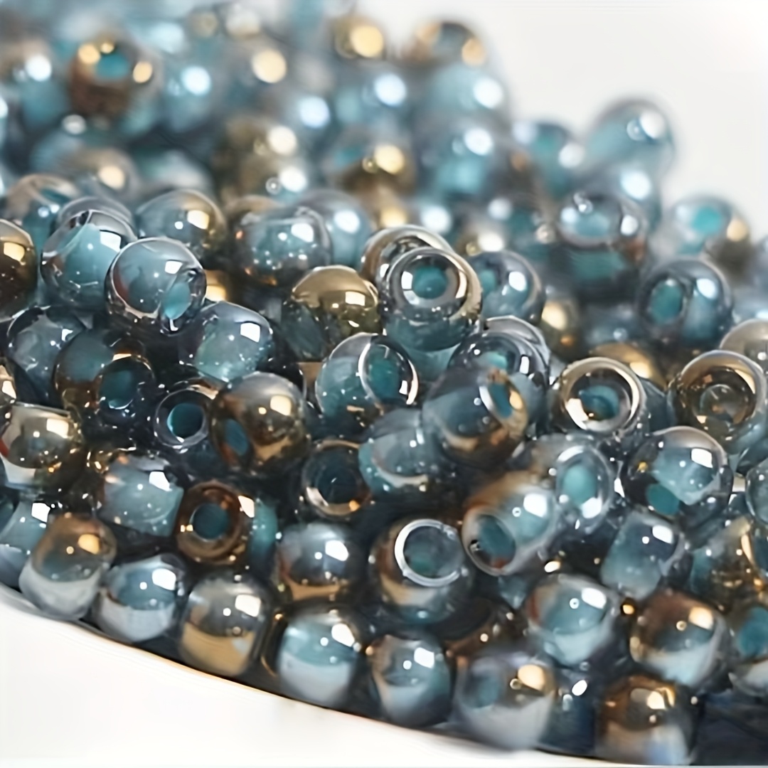 High Quality Uniform Transparent Bead Core Rainbow Glass Beads