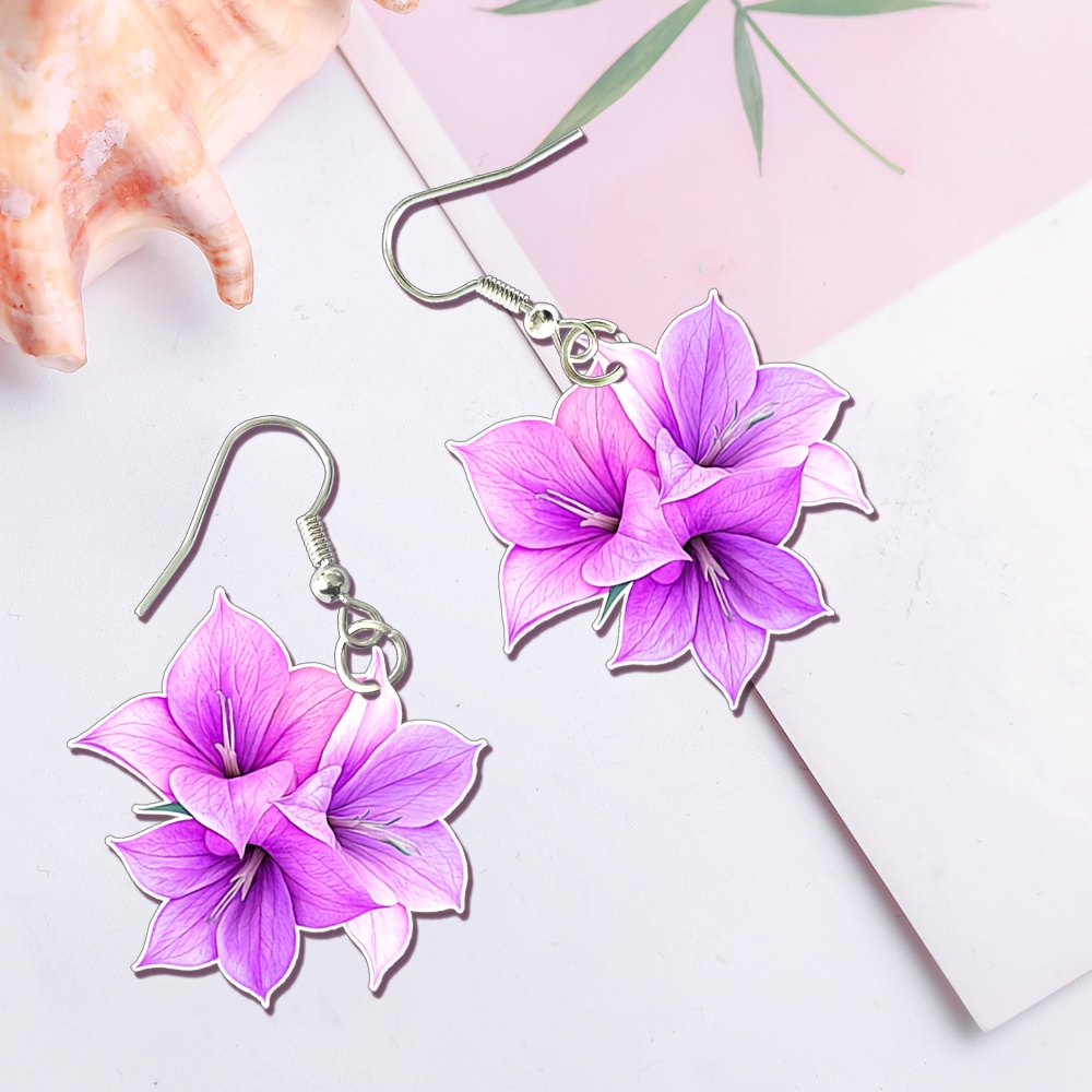 2d flat 2d acrylic beautiful purple flowers Temu Bahrain