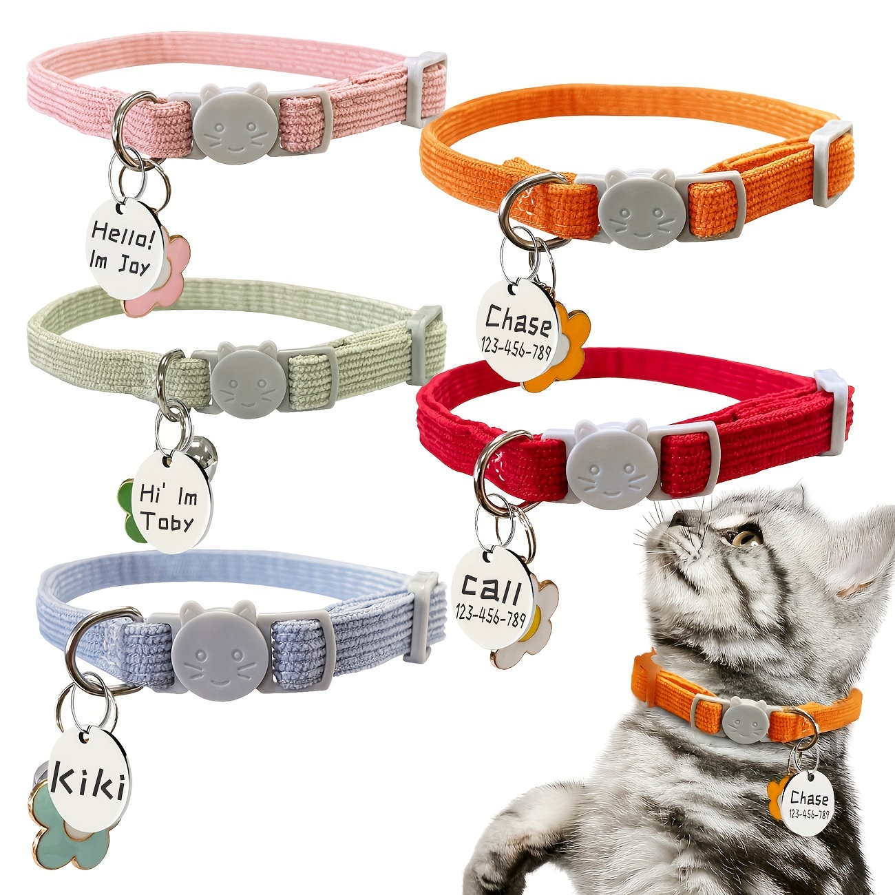 

Personalized Cat & - , -lost Pet Id Tag Included