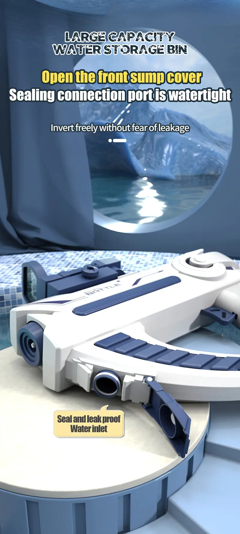 fully automated water gun   aiming device for electric high speed continuous shooting on water perfect for summer swimming pool competitions details 6