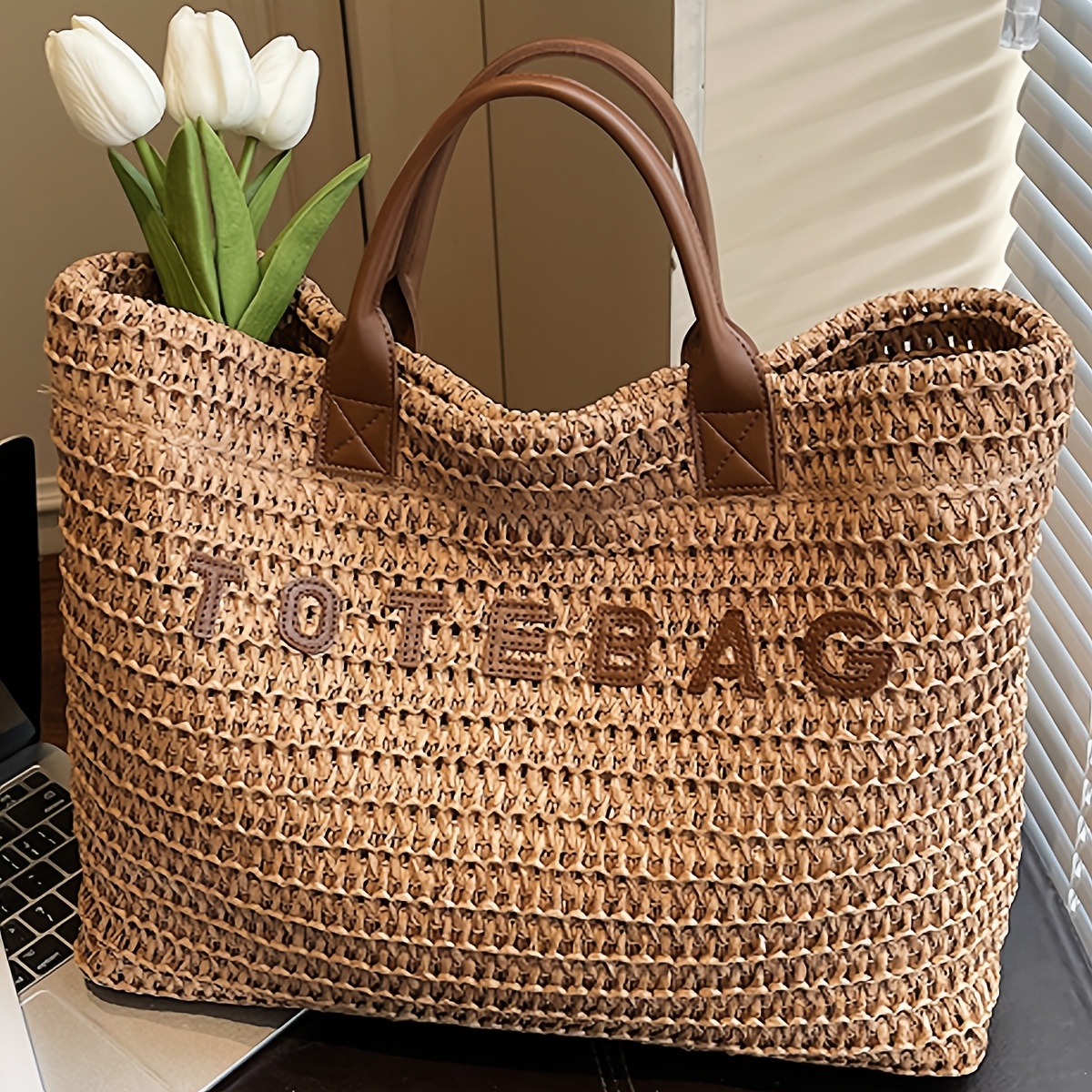 bamboo bag sold on Temu United States